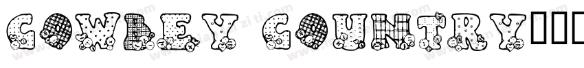 COWBEY COUNTRY字体转换